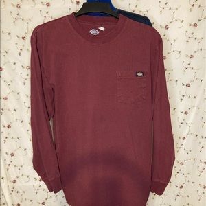 Dickies burgundy long sleeve tee Large tall